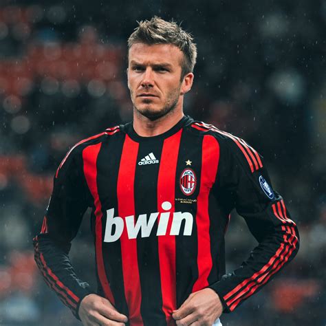 david beckham ac milan shirt.